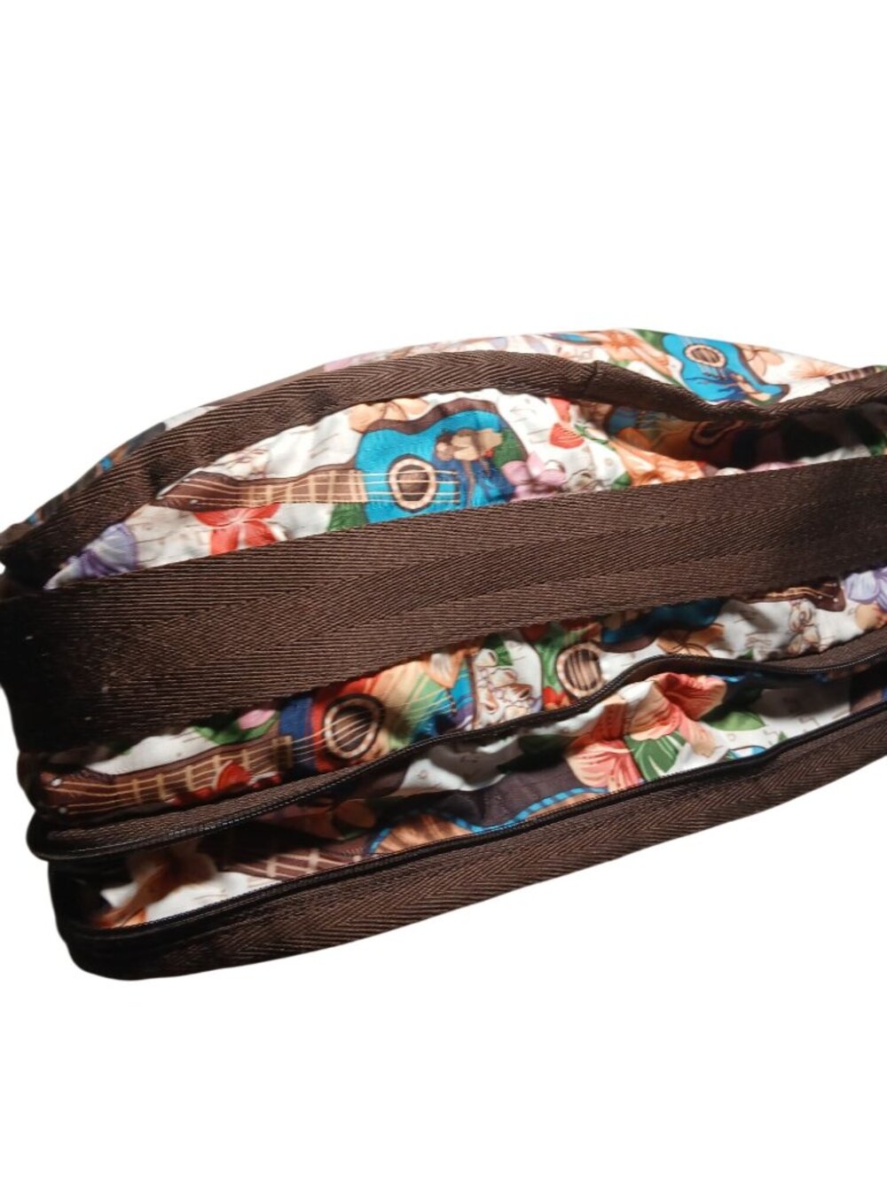 LeSportsac Deluxe Everyday Crossbody Bag Guitar Mele Ukulele Vacation Resort - Picture 12 of 16